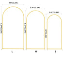 The Aisle Arch | Modular Rust-Proof Metal Wedding Backdrop in 3 Sizes