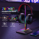 Hot sale Sma RGB Gaming Headphone Stand with USB Ports Support Touch Control Light For All Headphones Size