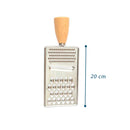 Ralador Multiuso Fino Em Inox Cabo Mdf  - Dolce Home