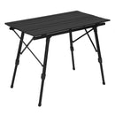 WOLTU Foldable Camping Table Outdoor Furniture Height-Adjustable Computer Bed Table Folding Desk for Picnic Garden Travel Hiking