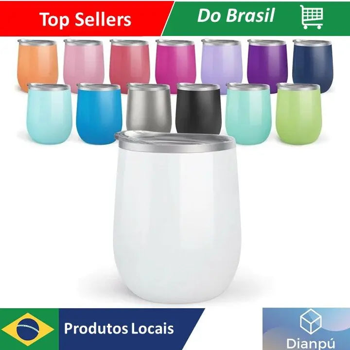 Copo Térmico 350ml Com Tampa Fechada