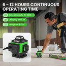 Self-Leveling Laser Level 16 Line 4D with Magnetic Base, 360 ° Rotatable, for Home Renovation, Construction, Carpentry