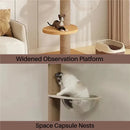 Cat climbing frame Pillars of Babel Floor to Ceiling Cat Tree Tower Multi-Level Condo Post Pad for Cat playing climbing