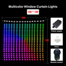 Smart LED RGB ColorRGB, Smart Curtain String Light Bluetooth APP Control Christmas Fairy Light DIY Picture Display Garland Decor