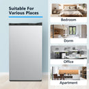 SIMZLIFE 3.2 Cu.Ft Mini Fridge with Freezer Compact Refrigerator Mini Refrigerator Adjustable Thermostat for Bedroom Dorm Office