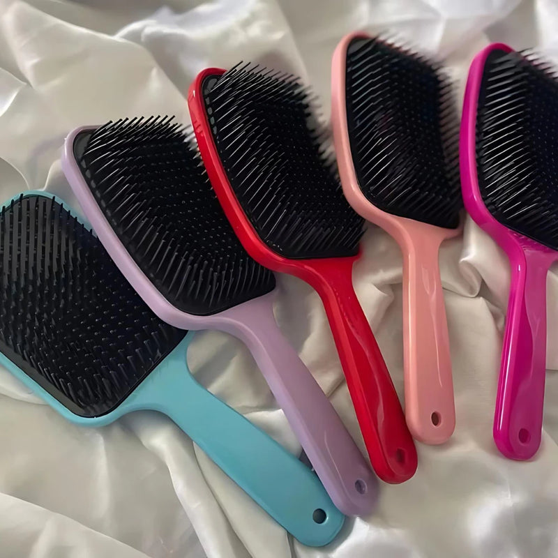 Escova Raquete Flex Para Desembaraçar Cabelos Para Todos Os Tipos De Cabelos