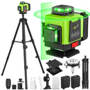 16 Lines 4D Laser Level 12 Lines 3D level 360 ° selflifting Horizontal and Vertical Cross Super power Green Laser Beams