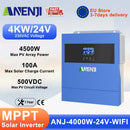 The Sun Bridge | 4kW Hybrid Solar Inverter 24V with 100A MPPT & WiFi Monitoring