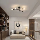 Vintage Black Ceiling Light, E27 Retro Interior Pendant , Modern Chandelier for Living Room, Bedroom, Dining Room, Kitchen [No B