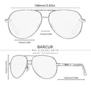 BARCUR Men Sunglasses Polarized UV400 Protection Driving Sun Glasses Women Male Oculos De Sol