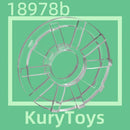 Kury Toys DIY MOC For 18978b 10pcs Building block parts For Wheel Cover 10 Spoke - for Wheel 18976