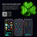 Smart LED RGB ColorRGB, Smart Curtain String Light Bluetooth APP Control Christmas Fairy Light DIY Picture Display Garland Decor