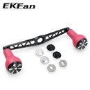 Ekfan Series Fishing 140MM Alloy Alluminum Handle TPE Material Knob For SHI & DAI Baitcasting Reel Tackle Accessory