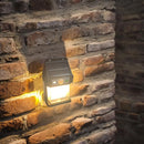 Solarleuchte 2 Lampen mit Bewegungssensor für Außenwand LED Solarenergie mit Kolonial-Glühbirne