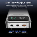 MOVESPEED M25Pro 140W Power Bank Fast Charge 145W Max 25000mAh External Battery PD3.1 Powerbank for iPhone MacBook Lenovo Laptop