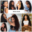 Aplique Rabo de Cavalo Longo Cacheado Orgânico Fibra Premium Com Clipe De Onda Profunda Cabelo Afro Cacheado 70cm 180g