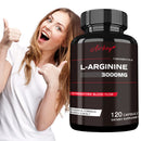 L-Arginine Capsules - Enhance Men's Energy, Muscle Mass, Endurance & Blood Flow - 120 Capsules