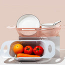 Retractable Sink Drainer with Handles and Adjustable Basket for Fruit and Vegetable Dishes Versatile Organization for Kitchen and Home