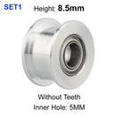 Mellow 1Pcs 20T 8.5MM Height GT2 Idler 20 Tooth Wheel Bore 5mm For High Matching Low Vibration Gates 6MM 2GT Timing Belt