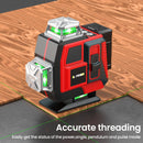 16 Lines Laser Level With 1.2M Tripod Green Line SelfLeveling 360 Horizontal And Vertical Remote Control Green Beam Laser Levels