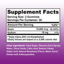 Biotin 10000mcg - Unterstützt gesundes Haar, Haut und Nägel, Anti-Aging, hellt den Hautton auf - 60 Gummibärchen