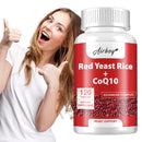 Red Yeast Rice + CoQ10 - Supports Heart, Cardiovascular Health, and Maintains Healthy Cholesterol Levels - 120 Capsules