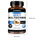 Men's Multivitamin Supplements - Antioxidant, Bone, Immune, Energy, Metabolism, Muscle Function - 120 Capsules