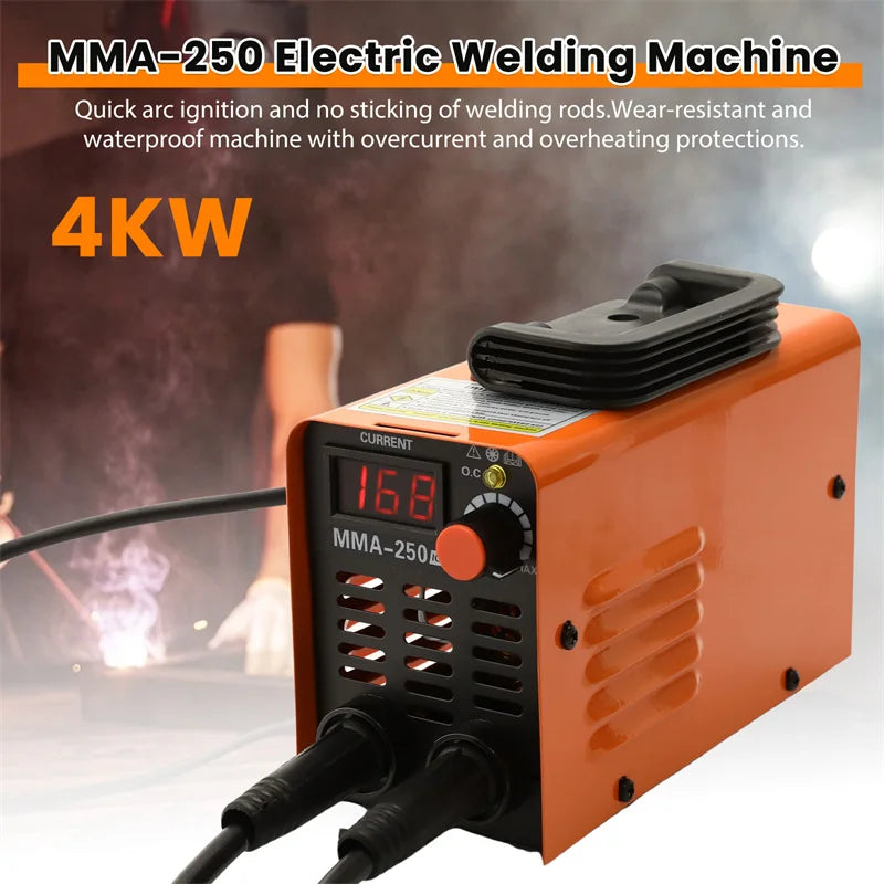 Portable Welding Machine 220V Digital Display LCD Hot Start Welding Machines 300A ARC Welder Machine With Electrode Holder Wire