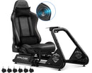 GTPLAYER Racing Simulator Cockpit with Seat, Sim Racing Cockpit Multi-function Adjustable Gaming Wheel Stand for G25 G27 G29
