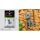 Cartoon Animals Tiger Elephant Cat Dog Panda Husky Poodle Giraffe Model Mini Micro Building Blocks Bricks Toys for children gift