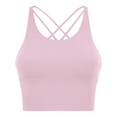 SHINBENE UPATED 2.0 Gym-Lauftops Damen Weiche Nylon Fitness Yoga Sport-BHs Tops Anti-Schweiß Gepolsterter Workout-BH