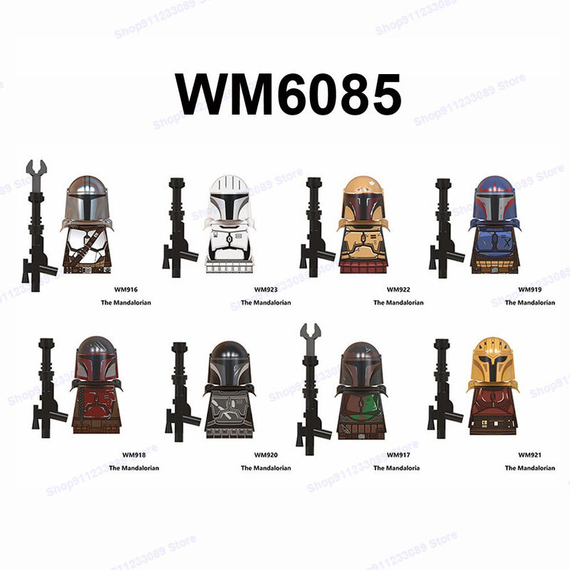 Mandalorians Building Blocks Baby Yodas Bricks Boba Fett Obi-wan Ahsoka Star Stormtroopers Luke Skywalker Wars Action Figure Toy