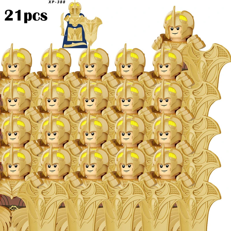 Classic Medieval Movie Elves Dwarf Warrior Iron Foot Dane leader of the Dwarfs Building Blocks LOTR Figures Toys For Children