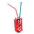 6 pcs Reusable Food Grade Silicone Straws Straight Bent Drinking Straw With Cleaning Brush Set Party Bar accessory