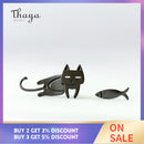 Thaya Cute Cat Fish Trendy Earrings Female S925 Sterling Silver Animal Ear Hook Stud For Women Lovely Party Gifts