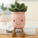 Lifelike Tulip&amp;Succulent Plants Plush Stuffed Decor Toys Soft Bookshelf Decor Doll Creative Potted Flowers Pillow for Girls Gift