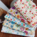 Green Leaves Pastoral Fabric Printed Floral Skirt Cotton Fabric for Handmade DIY Cotton Baby Dress Material