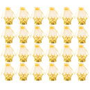 10/12/15/24pcs Wedding Organza Bags Golden Crown Shape Candy Bag Wedding party Yarn Drawstring Clear Candy Gift Boxes Clear