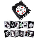Montessori Baby Visual Stimulation Card Black White High Contrast Flash Cards for Kids Educational Sensory Book Baby Flashcard
