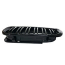 1 Paar Auto Front Nierengitter glänzend schwarz Doppelstreben Haubengrill für BMW 3er E46 2002-2005 Renngitter Autoersatz