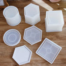 Hexagon Flowerpot Concrete Silicone Mold For Succulent Plants Round Pen Container Plaster Gypsum Mould Cement Clay Molds