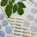 500 PCS Custom Logo Sticker Labels Stickers Label Wedding Birthday Baptism Party Design Your Own Sticker Personalized Packaging