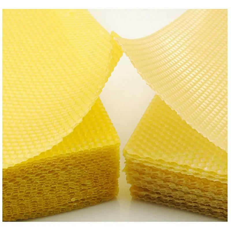 10pcs Honeycomb Foundation Bee Wax Foundation Sheets Paper Beehive Wax Frames Base Sheets Bee Comb Honey Frame Beeswax