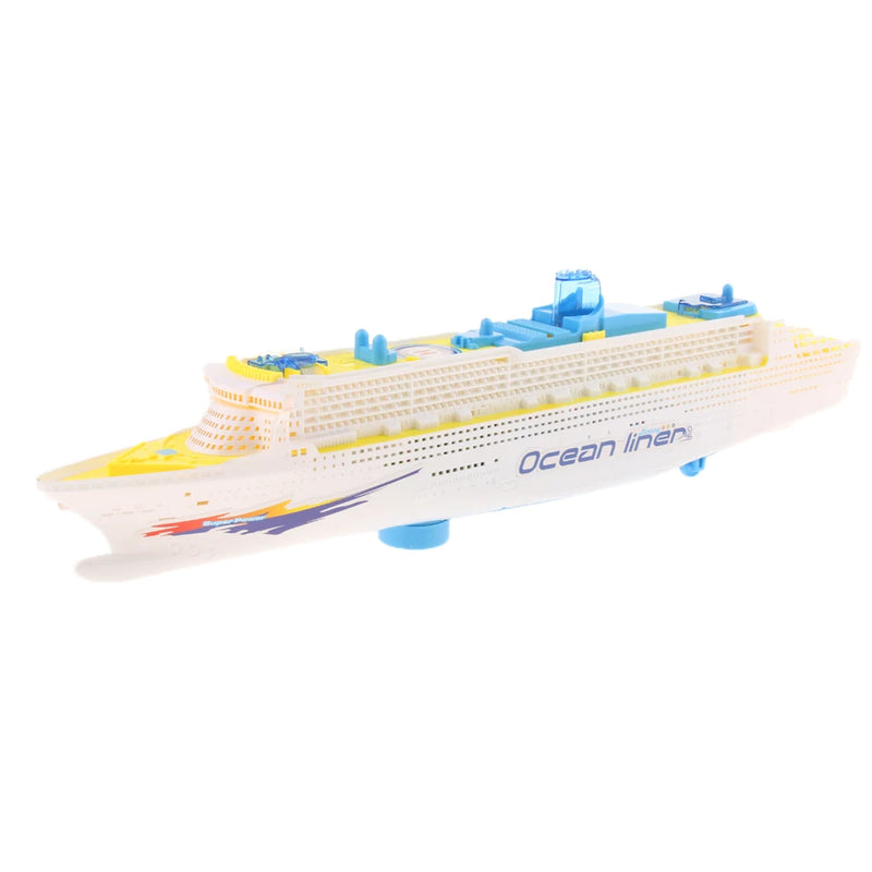 Electric Ocean Liner Cruise Ship Boat Toy LED Lights Sound Change Directions