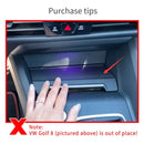 ZUNDUO Car Central Storage Box for VW Golf 8 2020 Interior Accessories Stowing Tidying Center Console Organizer BLACK