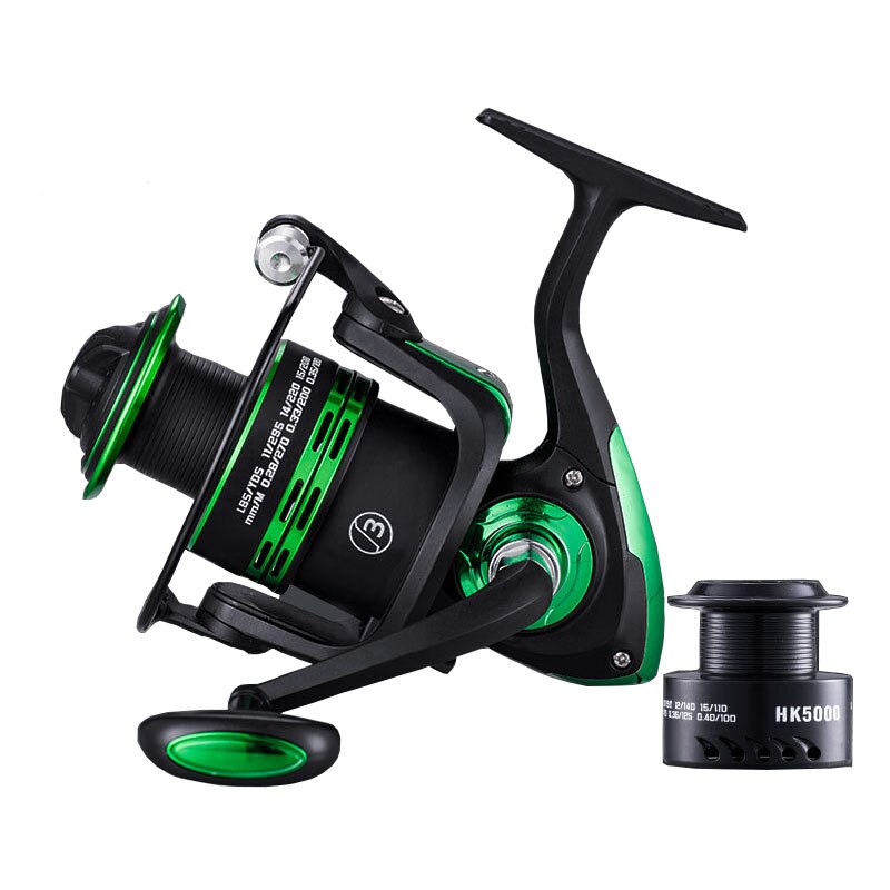 2023 new Metal Spool Spinning Reel Spinning Fishing reel Free spare line cup Spare Spool Left / right hand  fishing wheel