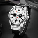 CURREN Top Luxusmarke Herren Militär Wasserdicht Leder Sport Quarzuhren Chronograph Datum Mode Casual Herrenuhr 8314