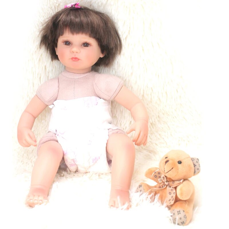 16 Inch Reborn Doll Baby Toy Dolls Monkey Jumpsuits Clothes Body Realistic Bebe Kids Birthday Christmas Gifts Children's Toys