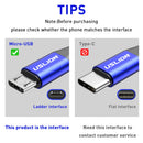 USLION 3A Micro-USB-Kabel, Schnellladekabel für Samsung, Xiaomi, Huawei, Realme, OPPO Android Mobiltelefone, USB-Datenkabel, 0,5/1/2/3M