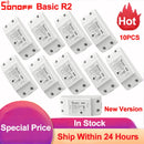 Sonoff Basic R2 Smart Home WLAN Schalter drahtlose Fernbedienung Lichtschalter Timer DIY Module über Ewelink APP funktioniert mit Alexa